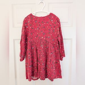 Zara Red Floral Kids Dress